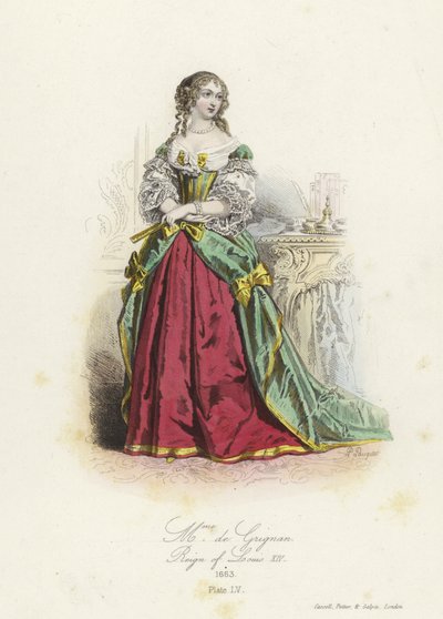 Madame de Grignan, aristocrate française du temps de Louis XIV - French School