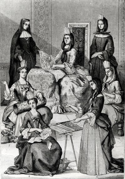 Madame de Maintenon avec ses dames d