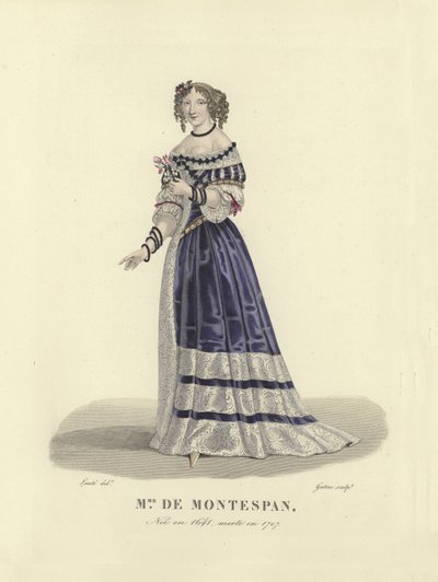 Madame de Montespan, maîtresse du roi Louis XIV de France - French School