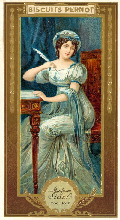 Madame de Staël, écrivaine française - French School