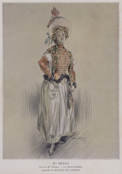 Mademoiselle Brésil dans le rôle de Mademoiselle Senedor dans La Montansier - French School