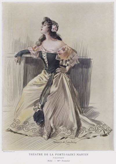 Mademoiselle Pannetier dans le rôle de Nelly dans Falstaff - French School
