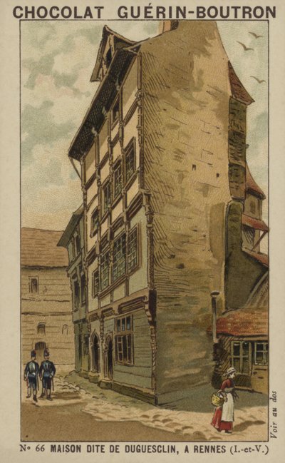 Maison Dite de Duguesclin, à Rennes, Ille-et-Vilaine - French School