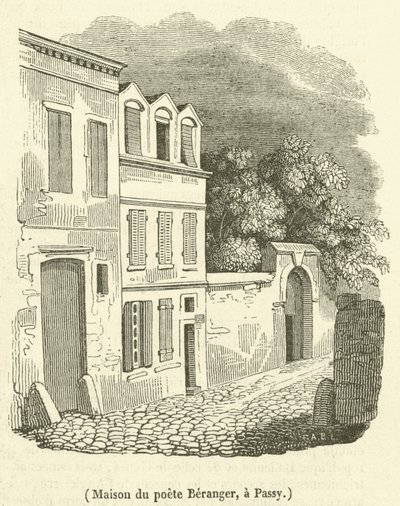 Maison du poète Béranger, à Passy - French School