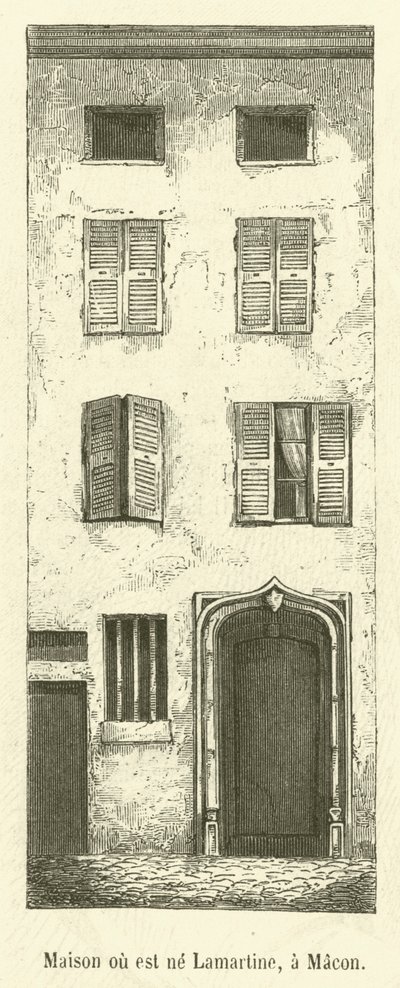 Maison où est né Lamartine, à Mâcon - French School