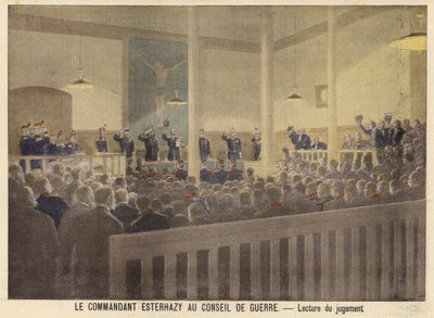 Le commandant Esterhazy devant le tribunal militaire - French School