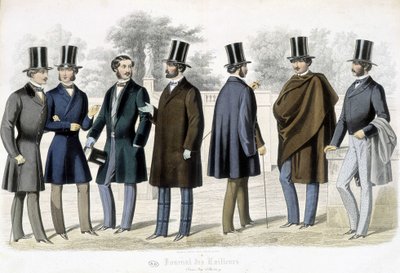 Modèles masculins, « Journal des tailleurs » - French School