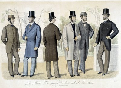 Modèles masculins, « Journal des tailleurs » - French School