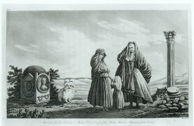 Femmes maltaises, de Ancient and Modern Malta par Pierre Marie Louis de Boisgelin de Kerdu, publié en 1805 - French School