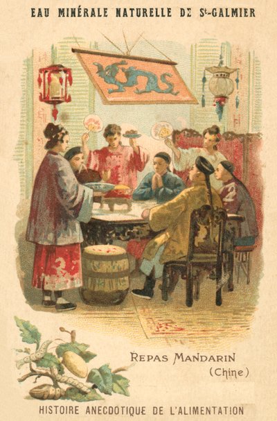 Repas mandarin, Chine - French School
