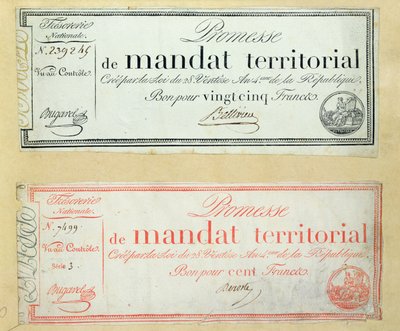 Mandats Territoriaux, c.1796 - French School