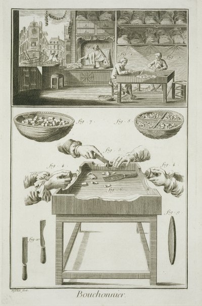 Fabrication de bouchons de bouteilles, de l