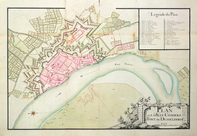 Carte de Düsseldorf - French School