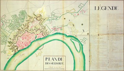 Carte de Düsseldorf - French School