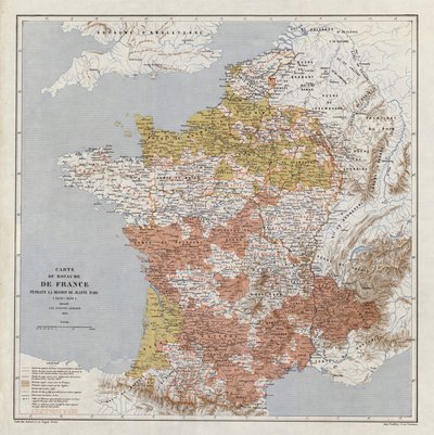 Carte de la France à l