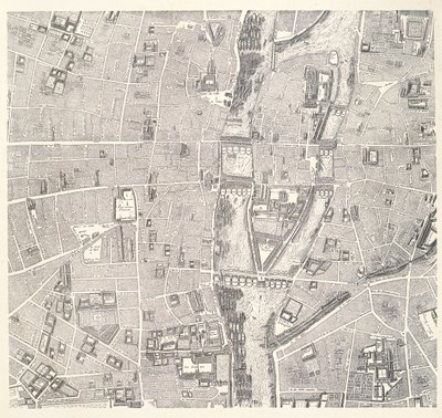 Carte de Paris montrant l