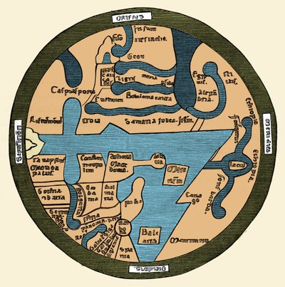 Carte du Monde Romain - French School