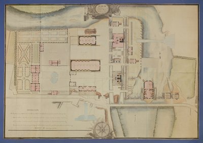 Carte de la forge royale et des nouveaux projets de Ruelle, près d
