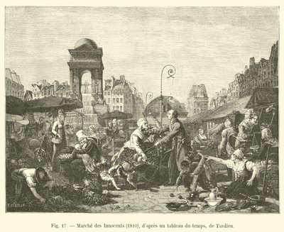Marché des Innocents, 1810, d