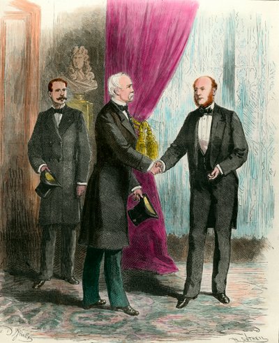 Maréchal Mac Mahon visitant le nouveau président de la république Jules Grévy après l