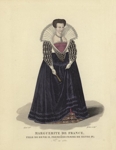 Marguerite de France, fille du roi Henri II de France et première épouse du roi Henri IV de France - French School
