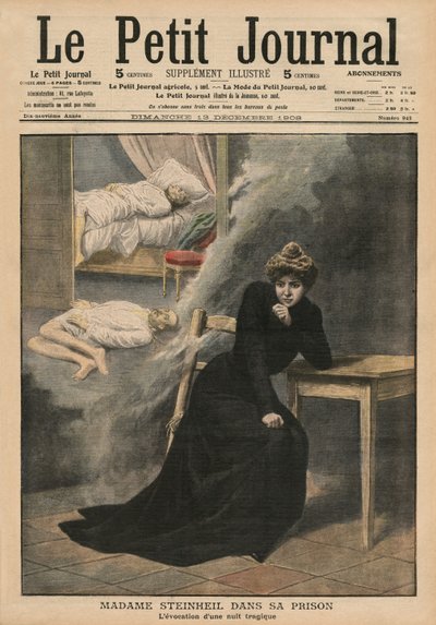 Marguerite Steinheil en prison, illustration de couverture de 
