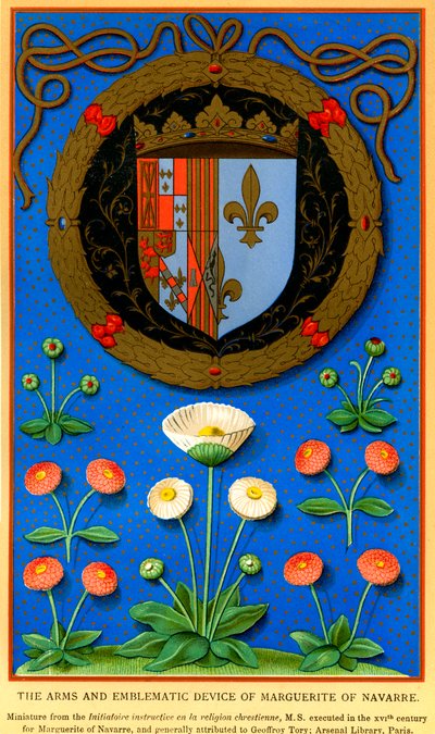 Dispositif emblématique de Marguerite de Navarre - French School