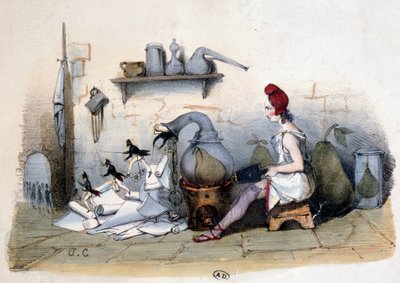 Marianne : analyse de la poire - caricature sur Louis Philippe 1er - French School