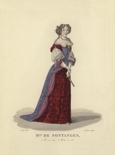 Marie Angélique de Scorailles, duchesse de Fontanges, maîtresse du roi Louis XIV de France - French School