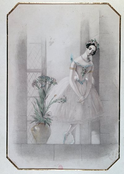 Marie Taglioni dans "La Sylphide", opéra italien - French School