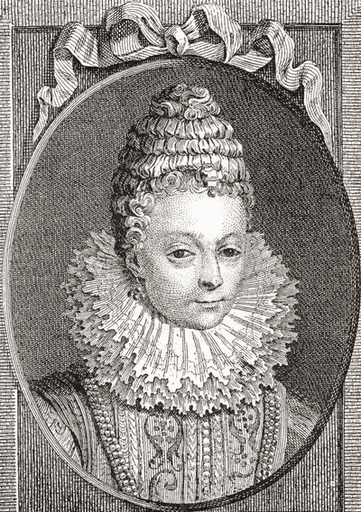 Marie de Médicis, 1575-1642. Reine consort de France, en tant que seconde épouse du roi Henri IV de France. De Les Heures Libres publié en 1908 - French School