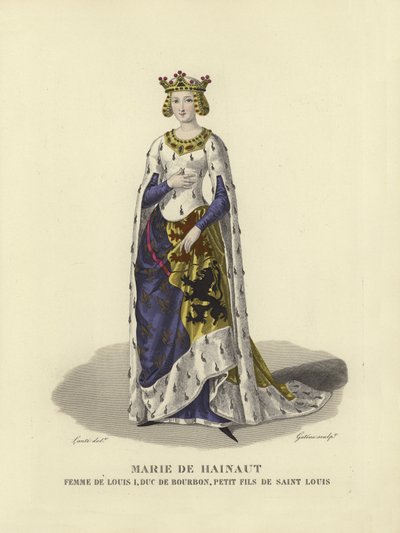 Marie de Hainaut, épouse de Louis Ier, duc de Bourbon - French School