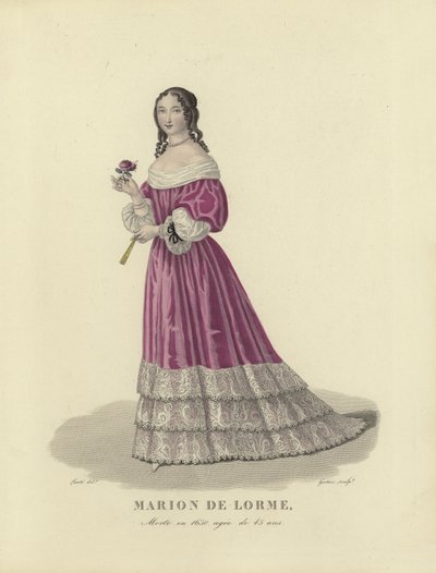 Marion de Lorme, courtisane française - French School