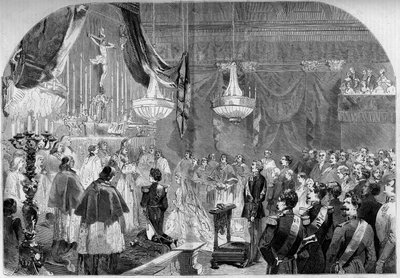 Mariage du prince Napoléon (1822-1891) et de la princesse Clotilde de Savoie (1843-1911) - French School
