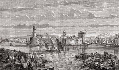 Marseille au XVIIIe siècle, gravé par Pibaraud d