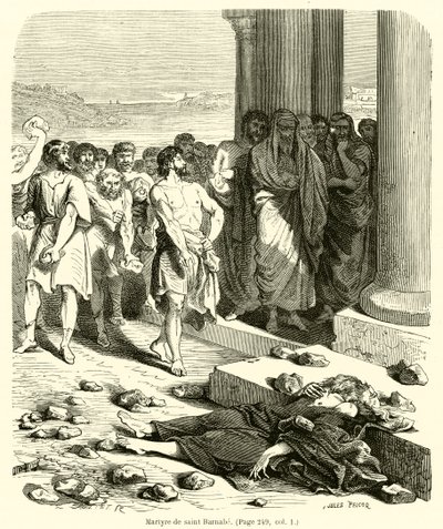 Martyre de saint Barnabé - French School