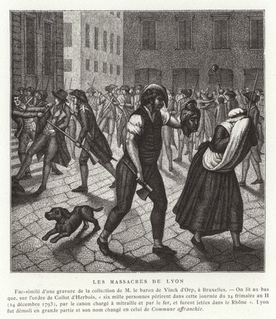 Massacres à Lyon, Révolution française, décembre 1793 - French School