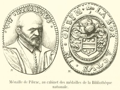 Médaille de Pibrac, au cabinet des médailles de la Bibliothèque nationale - French School