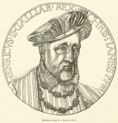 Médaillon de Henri II - French School