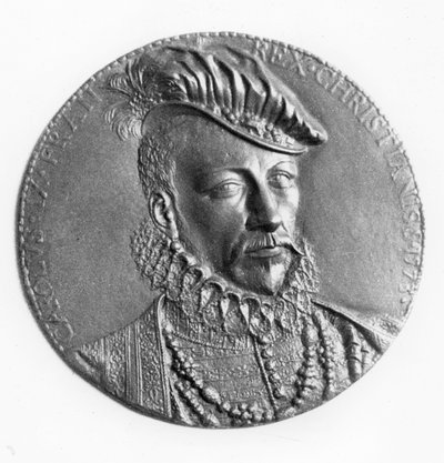 Médaillon de Charles IX, roi de France - French School