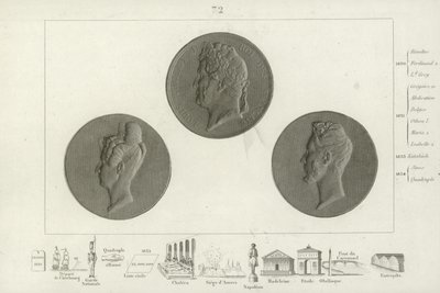 Médaillon de Louis Philippe Ier de France - French School