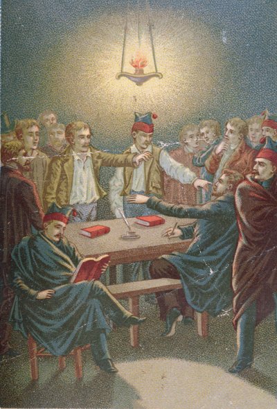 Réunion des Carbonari, vers 1815-30 - French School