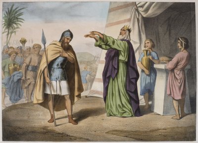 Melchisédek bénissant Abraham, illustration d