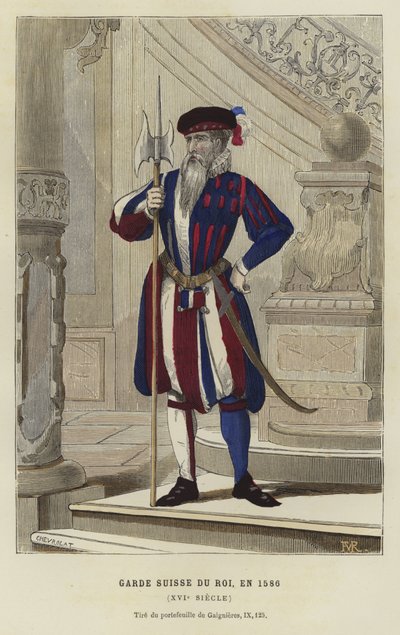Membre de la Garde Suisse du Roi, France, 1596 - French School