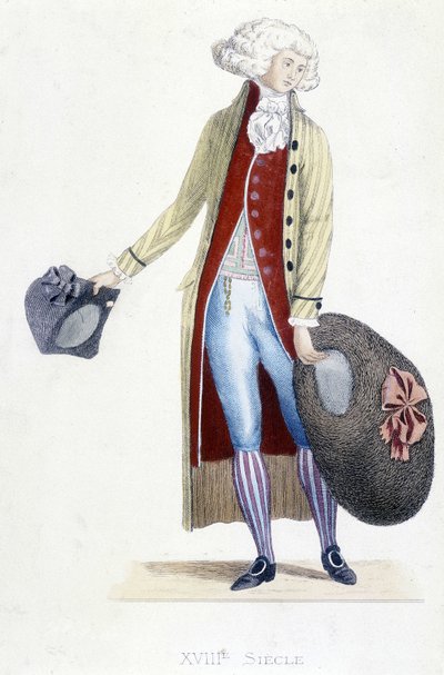 Costume masculin en France en 1782. - French School