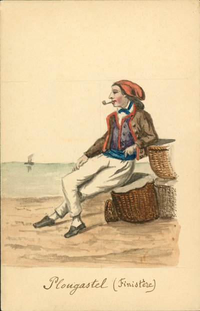 Costume masculin de Plougastel, Finistère - French School