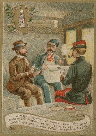 Menthe de Ricqlès, carte de visite - French School