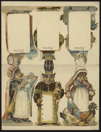 Cartes de menu - French School
