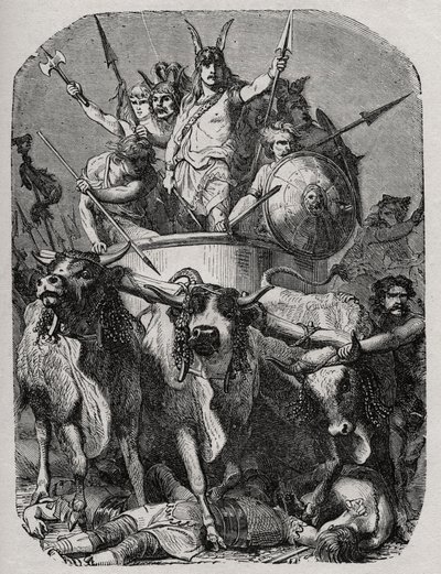 Mérovée ou Mérovée, roi franc (v448-v458), premier roi mérovingien - French School