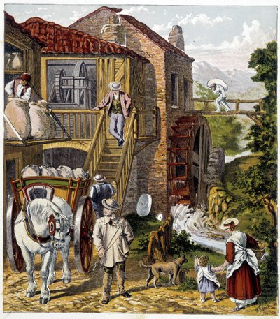 Meunier - dans «Magazine des petits enfants: les Métiers», éd. Hachette, n.d., v.1900 - French School